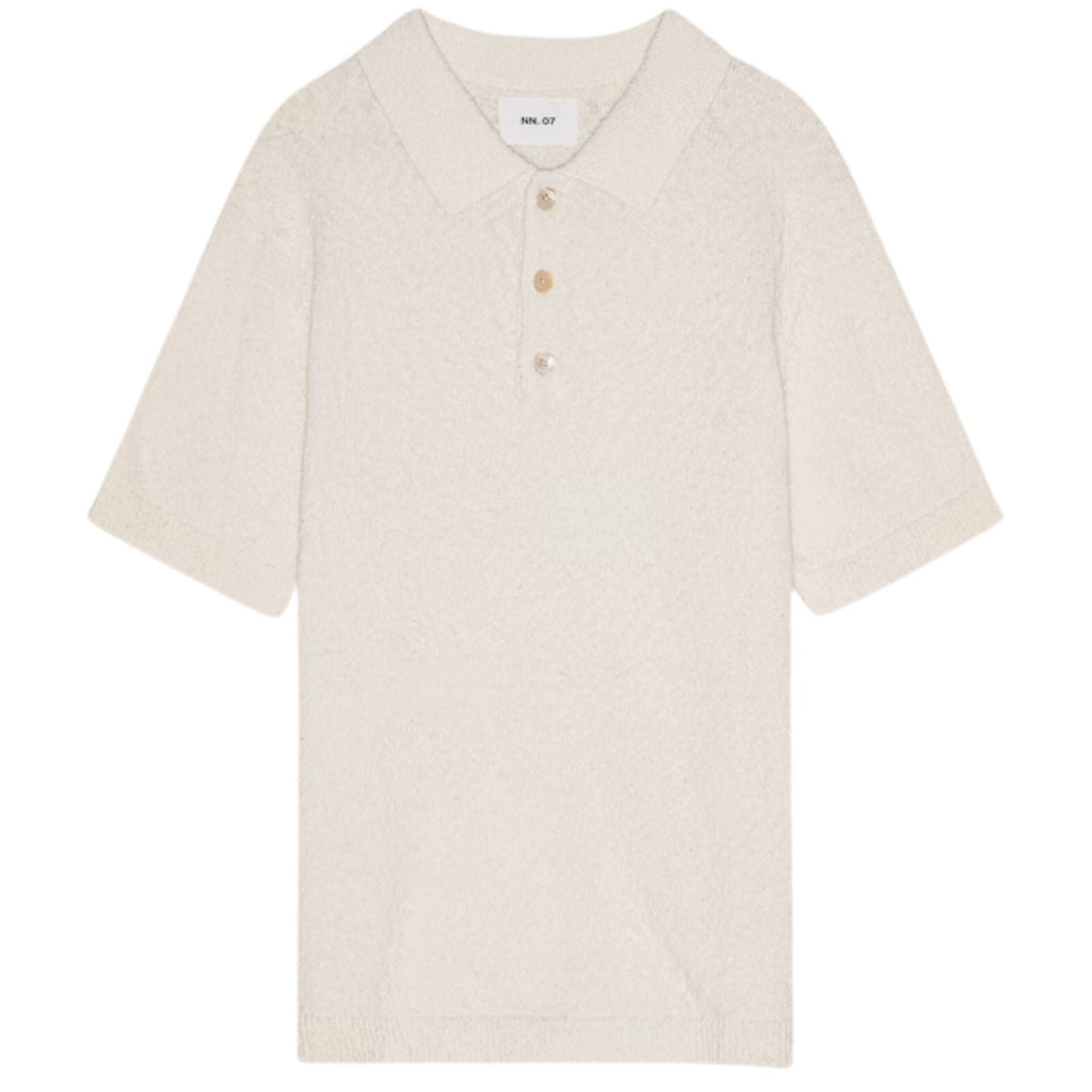 NN07 Randy Boucle Yarn Polo - Ecru