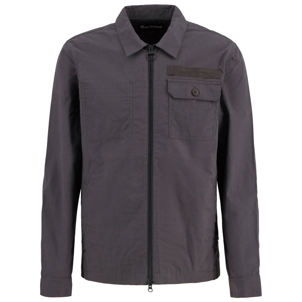 Barbour Crail Wax Ripstop Overshirt - Asphalt