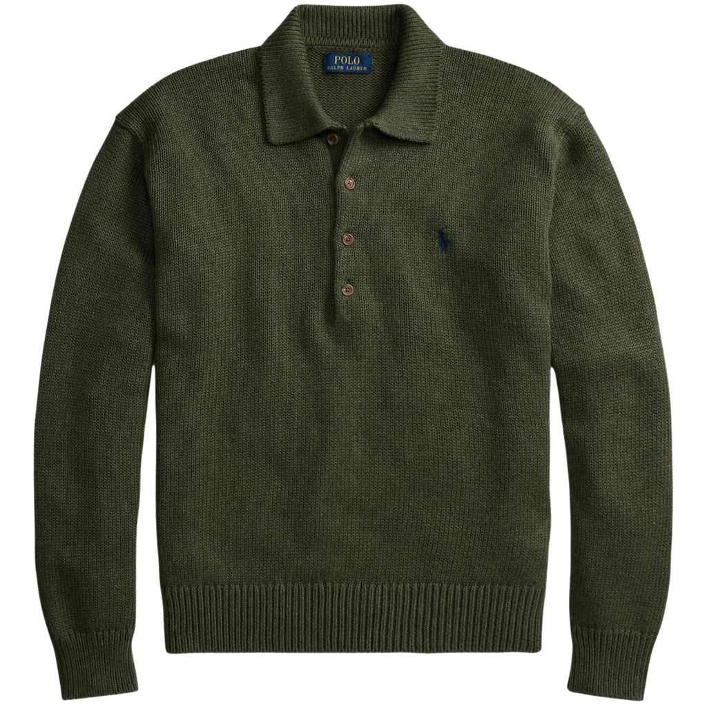 Polo Ralph Lauren Button Placket Sweater - Green