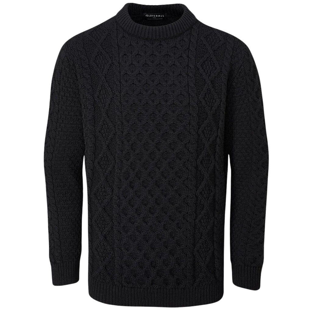 Gloverall Aran Jumper - Black