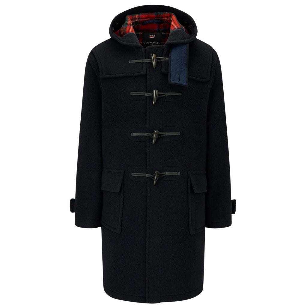 Gloverall Morris Duffle Coat - Navy Royal Stewart