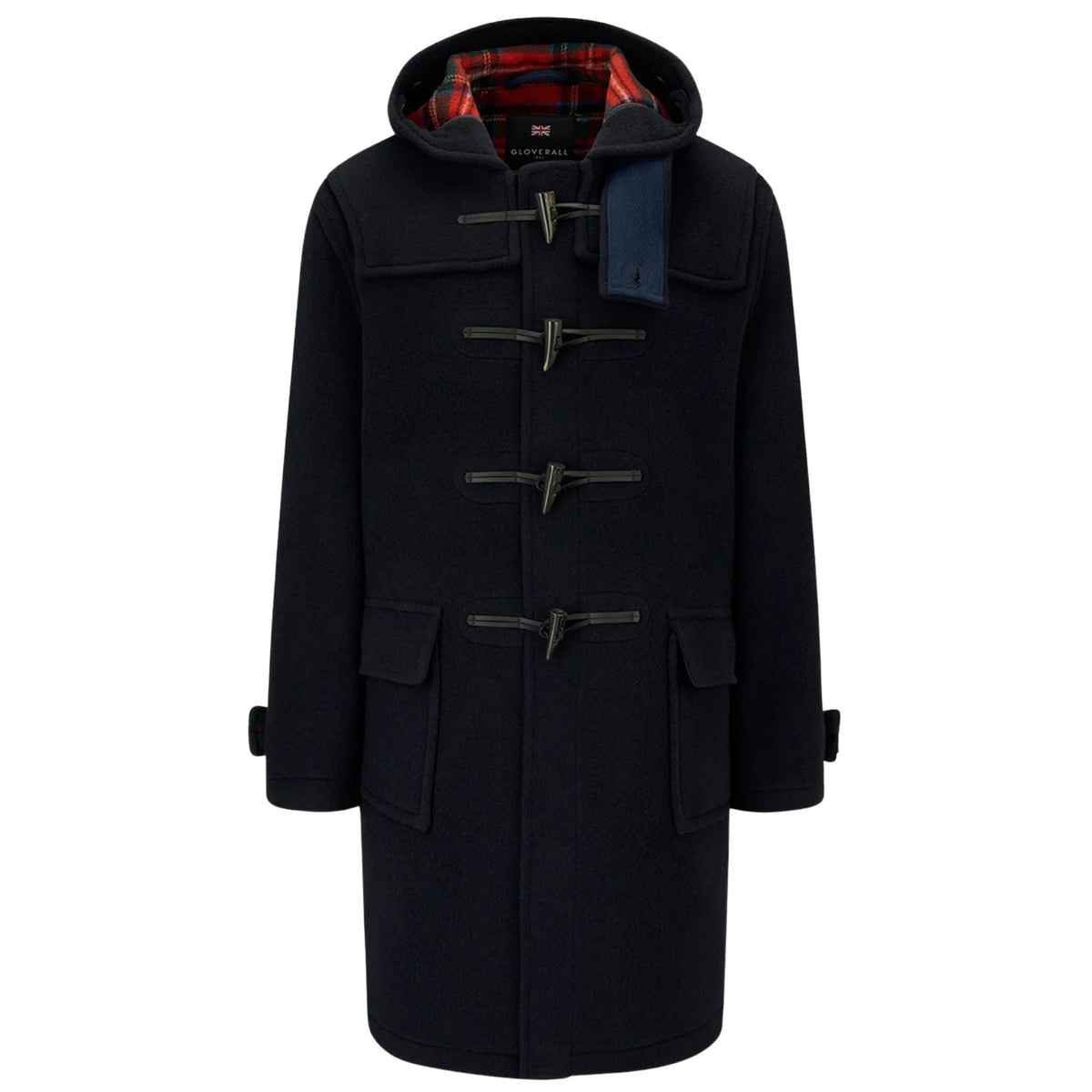 Gloverall Morris Duffle Coat - Navy Royal Stewart