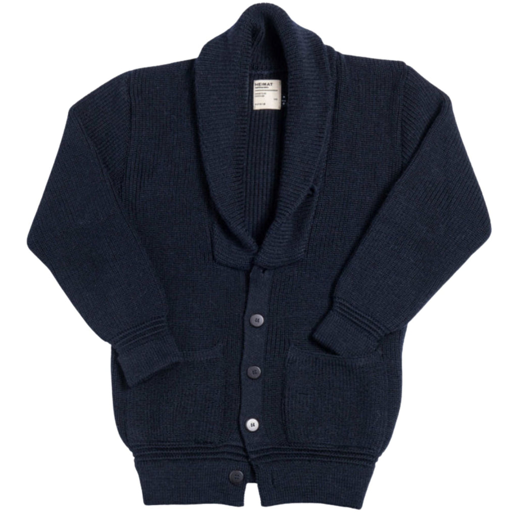 Heimat Virgin Wool Eiger Cardigan - Ink