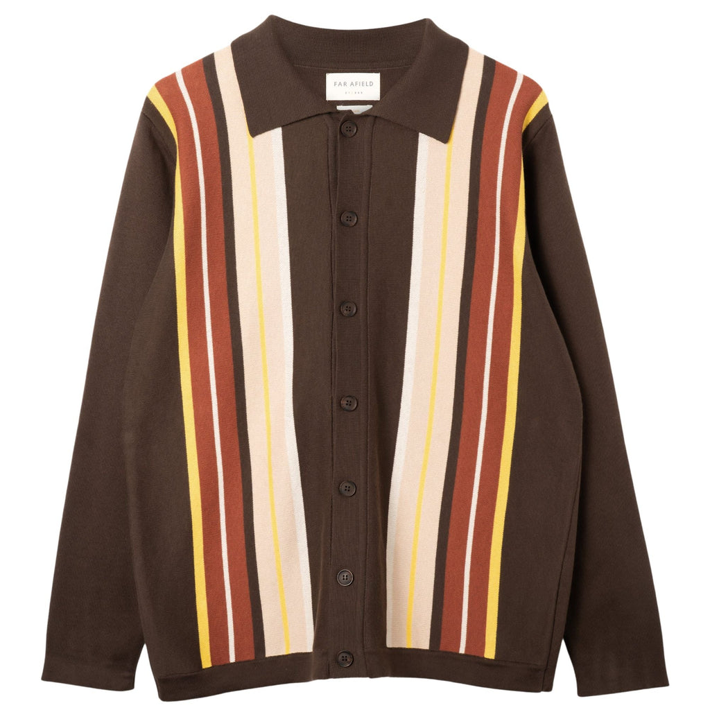 Far Afield Terson Knit Shirt - Brown
