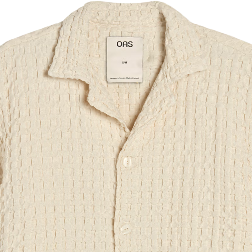 OAS Company Cuba Waffle Shirt - Ecru