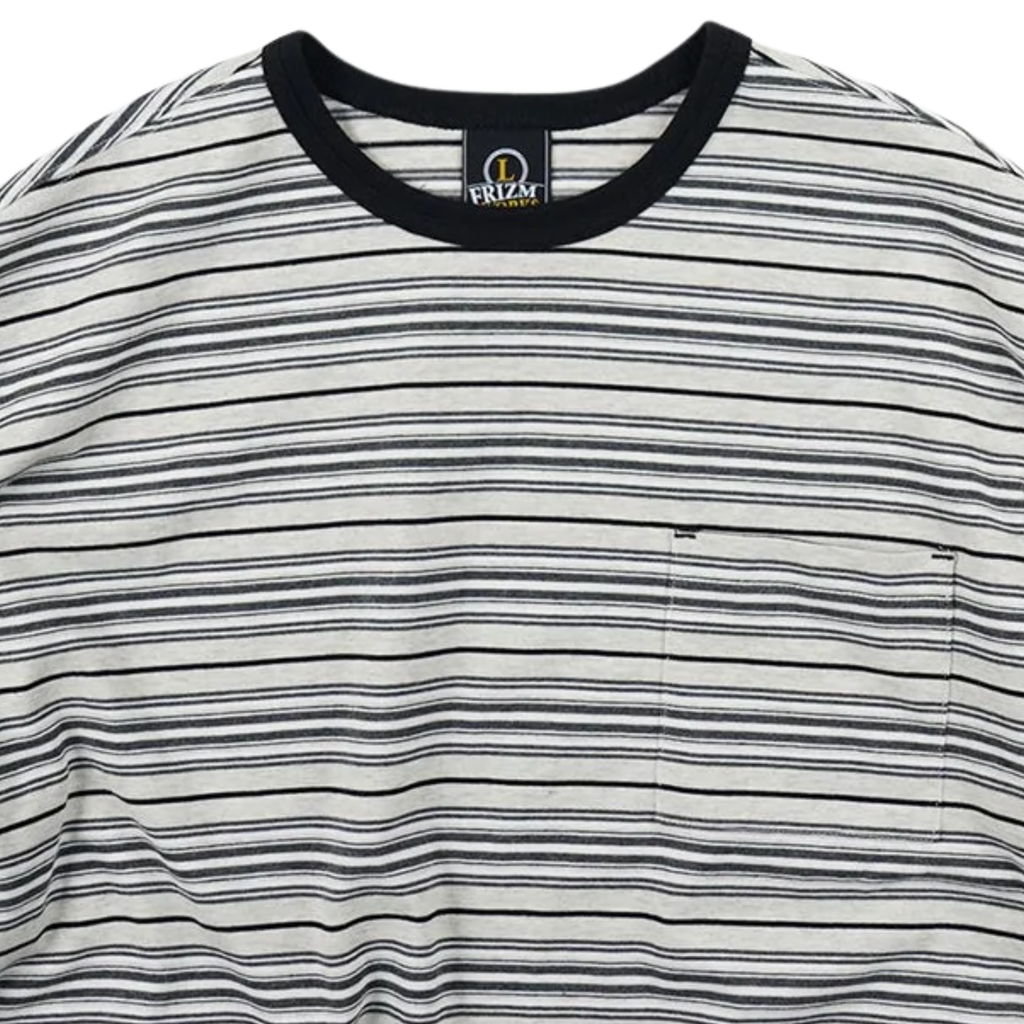 FrizmWORKS Horizon Stripe Half T-Shirt - Oatmeal