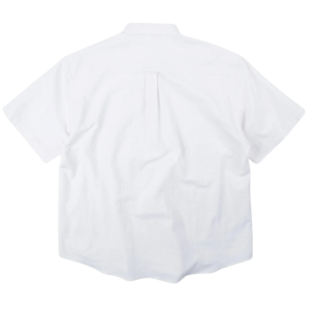 FrizmWORKS OG Dobby Weave Seersucker Half Shirt - White