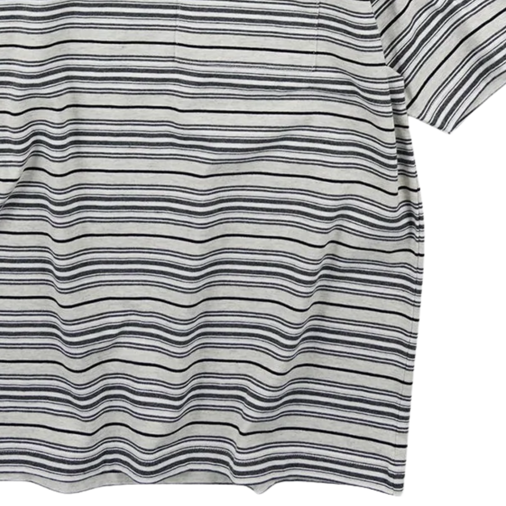 FrizmWORKS Horizon Stripe Half T-Shirt - Oatmeal