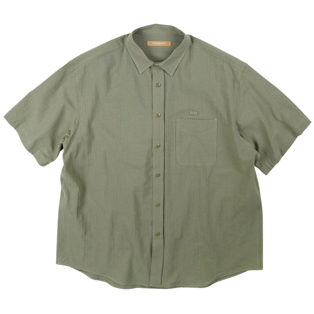 FrizmWORKS OG Dobby Weave Seersucker Half Shirt - Olive
