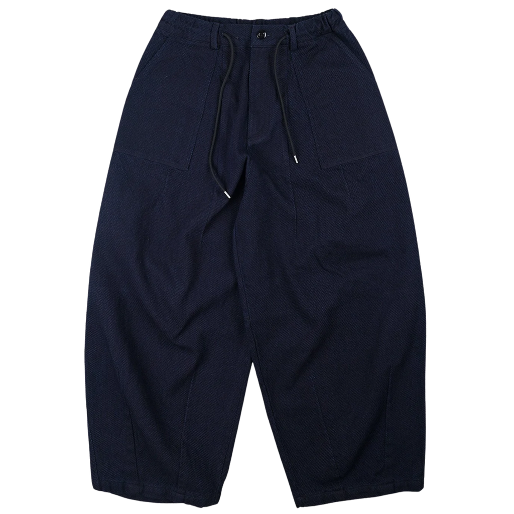 FrizmWORKS Sashiko Denim Balloon Pants - Indigo