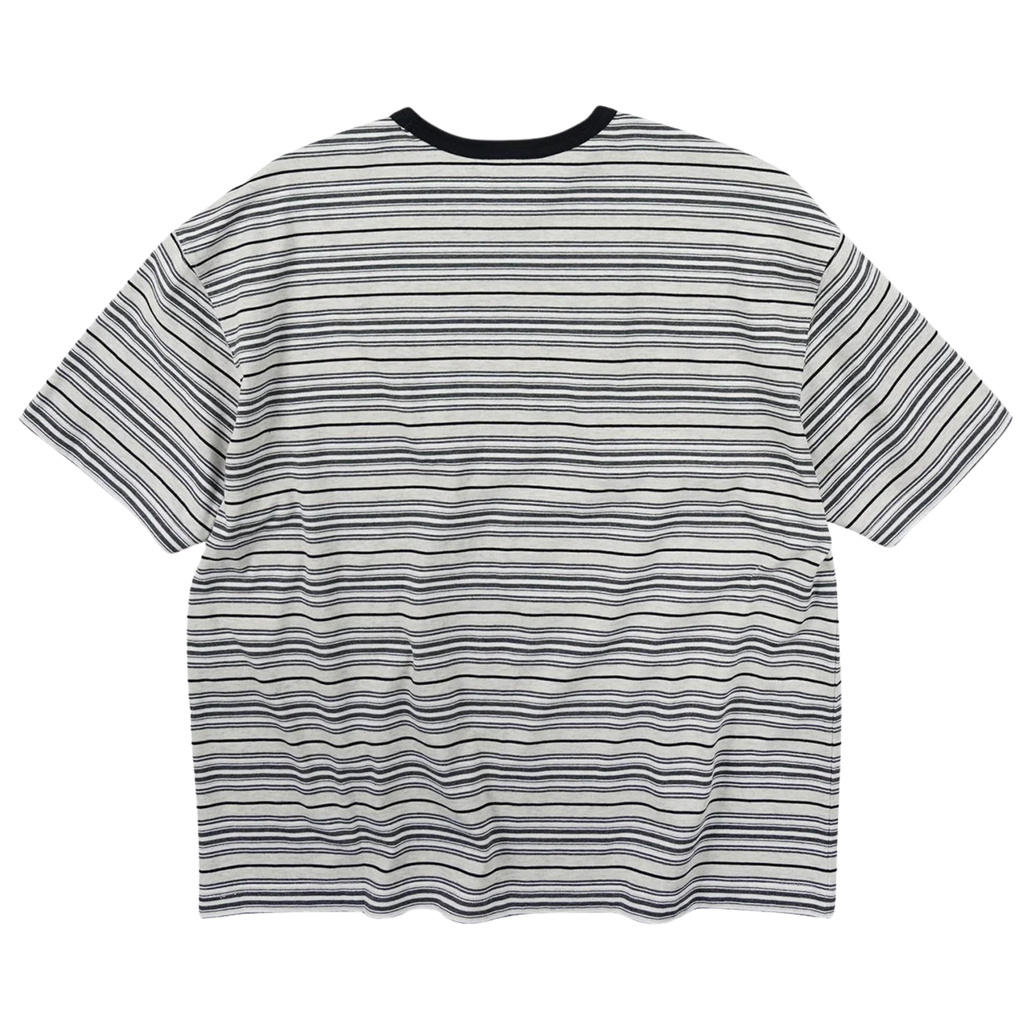FrizmWORKS Horizon Stripe Half T-Shirt - Oatmeal