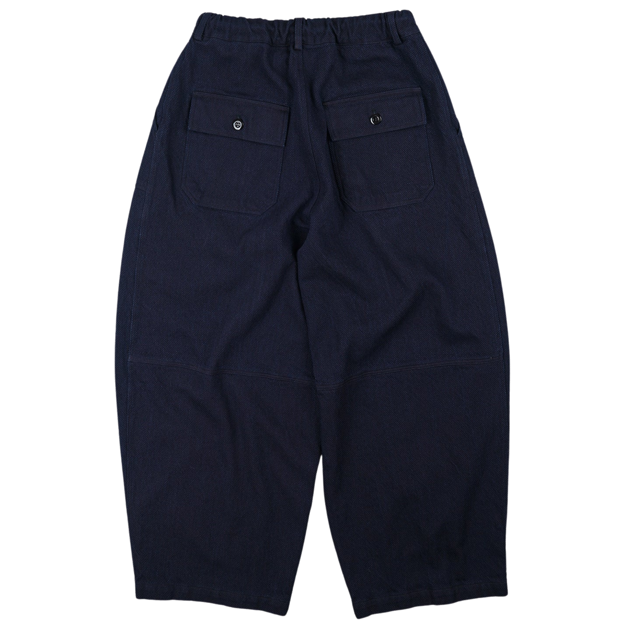 Sashiko Denim Balloon Pants - Indigo