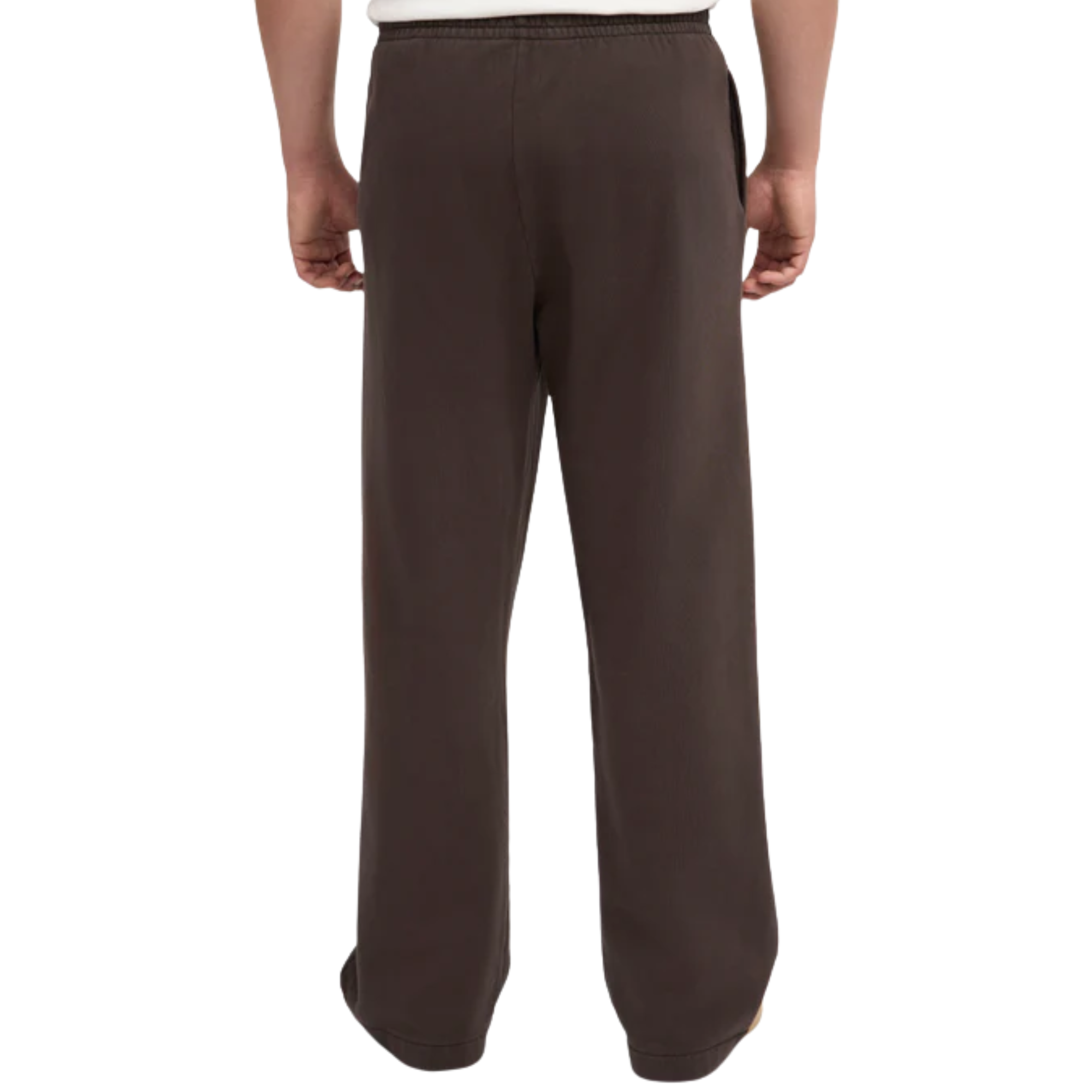 Organic Straight Leg Sweatpants - Coffee Brown