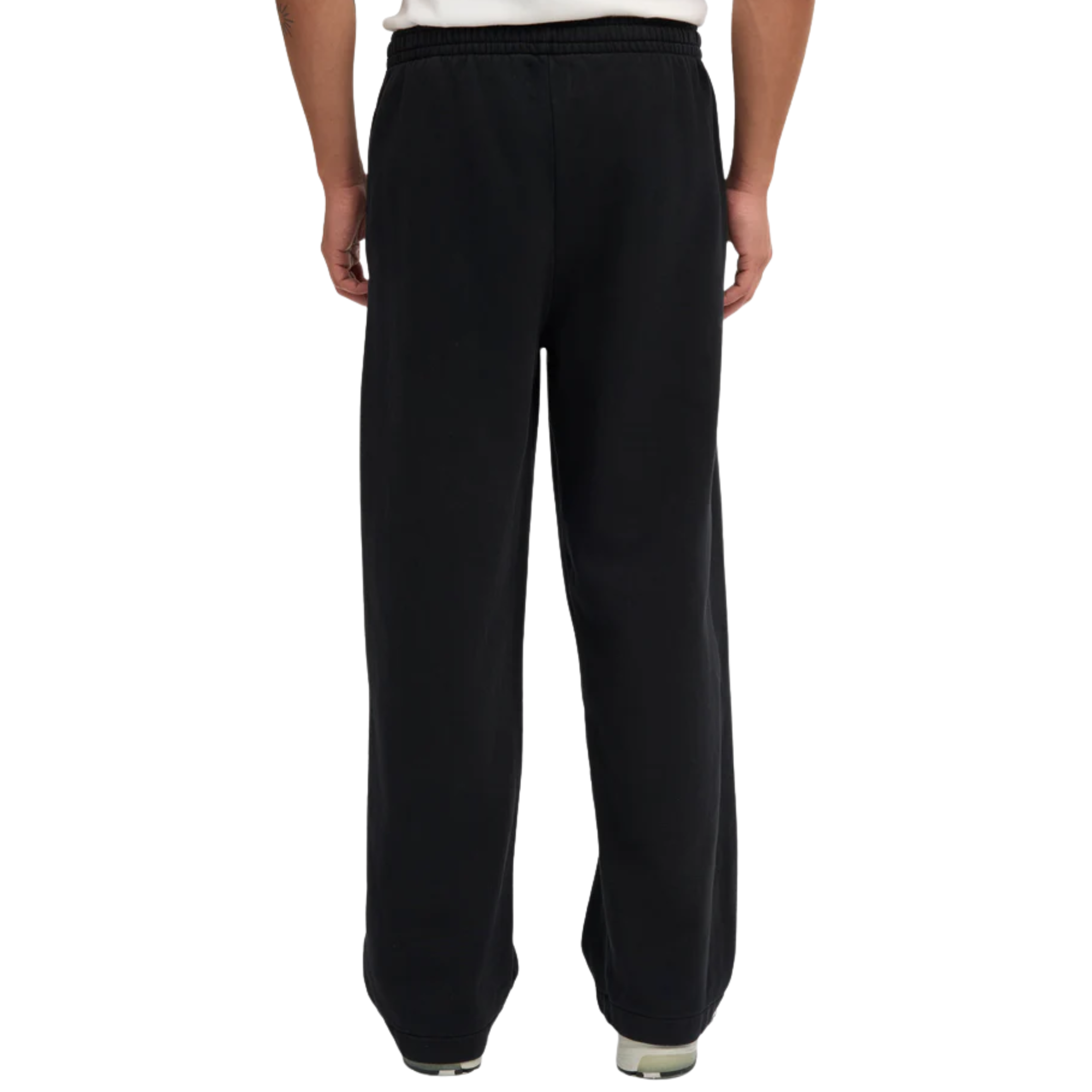Organic Straight Leg Sweatpants - Deep Black