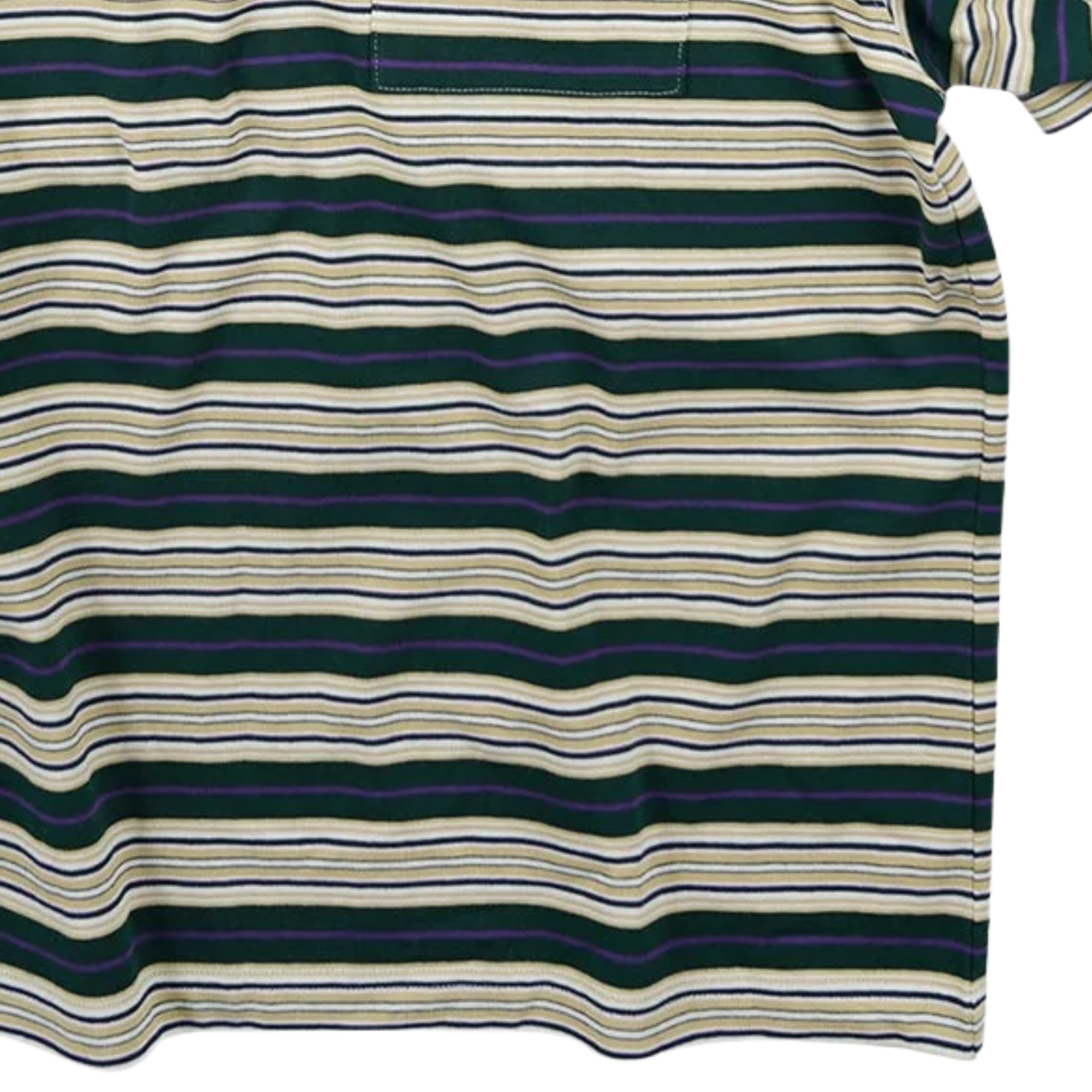 Horizon Stripe Half T-Shirt - Dark Green