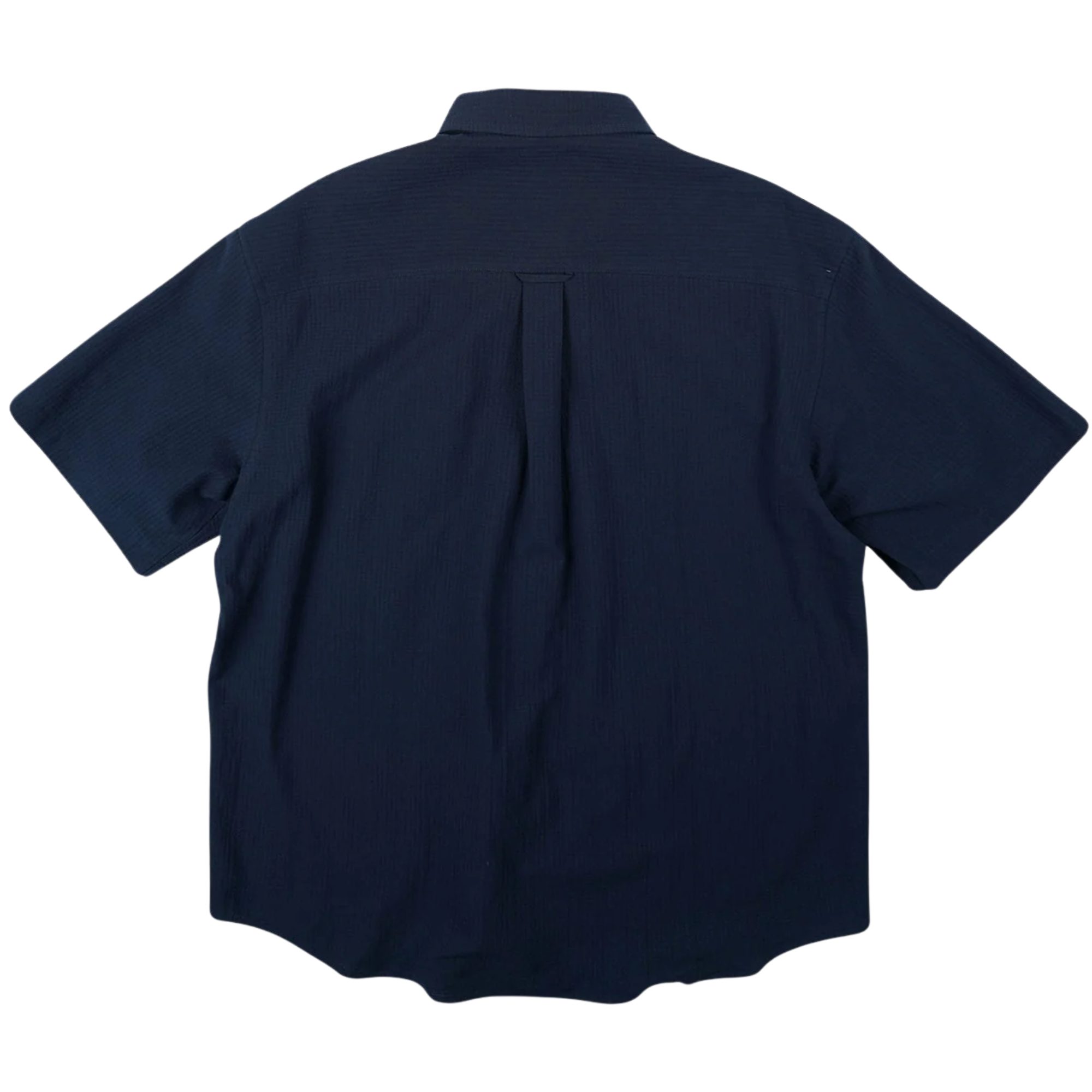 OG Dobby Weave Seersucker Half Shirt - Navy