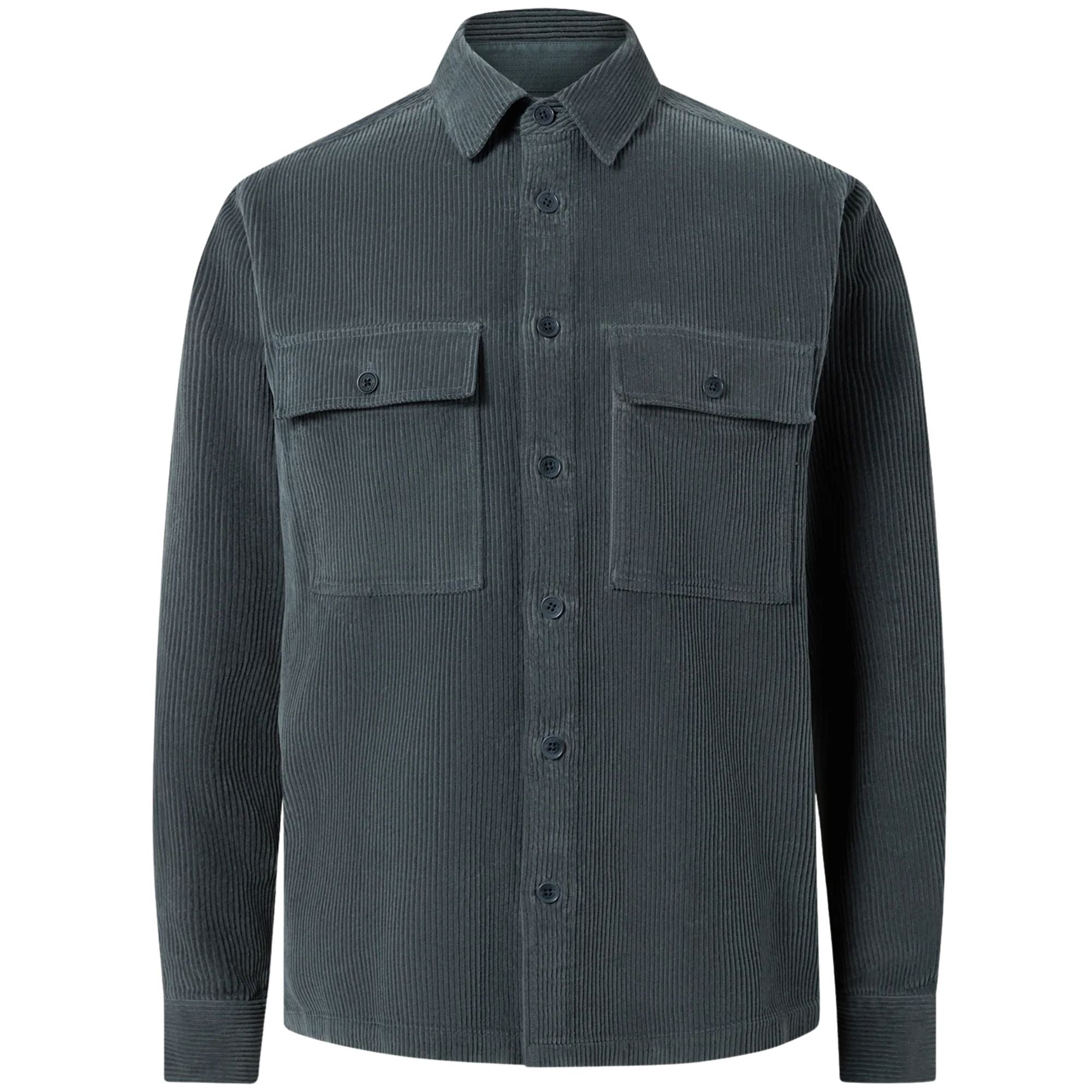 Belstaff Ravine Cotton Corduroy Shirt - Petrol