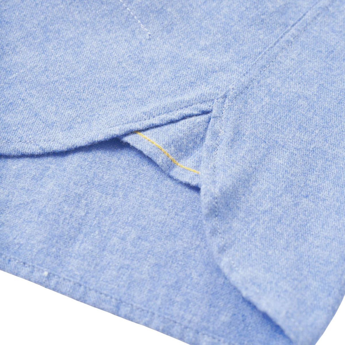 Universal Works Brushed Flannel Square Pocket Shirt - Blue