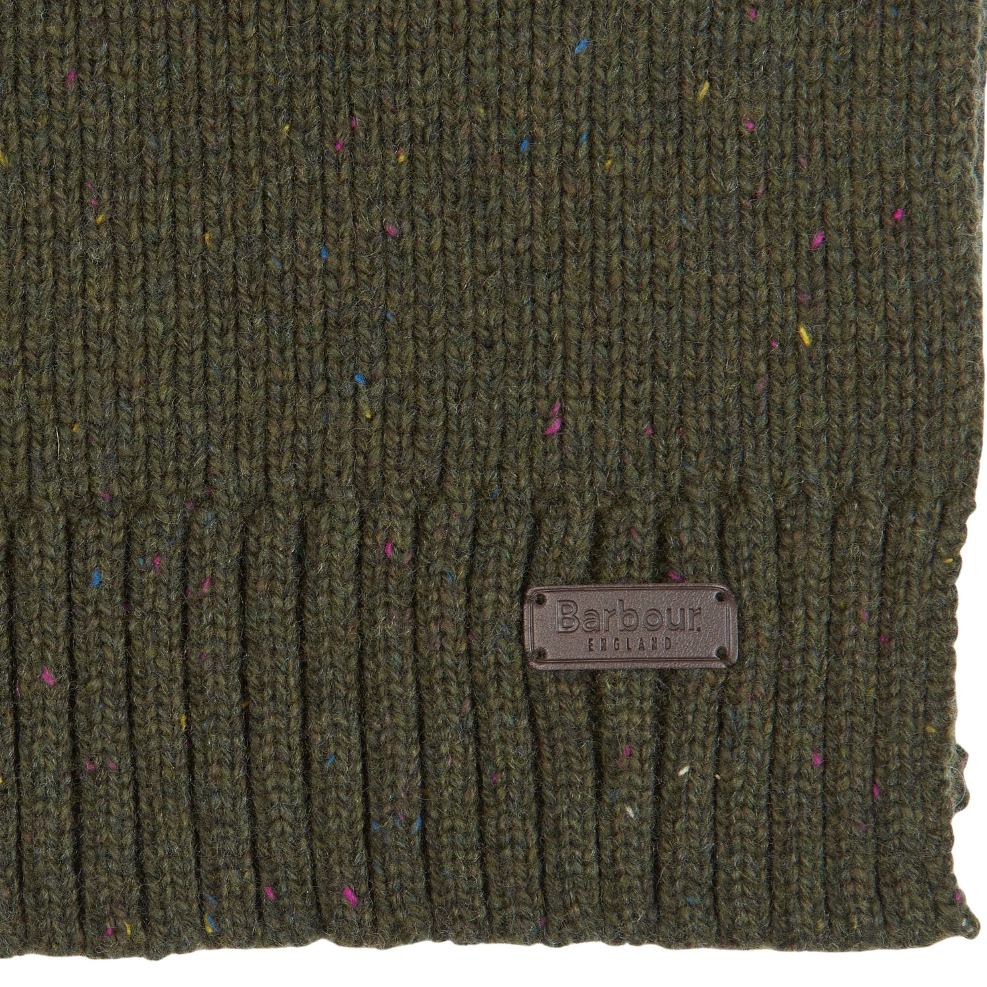Barbour Carlton Fleck Beanie & Scarf Gift Set - Olive