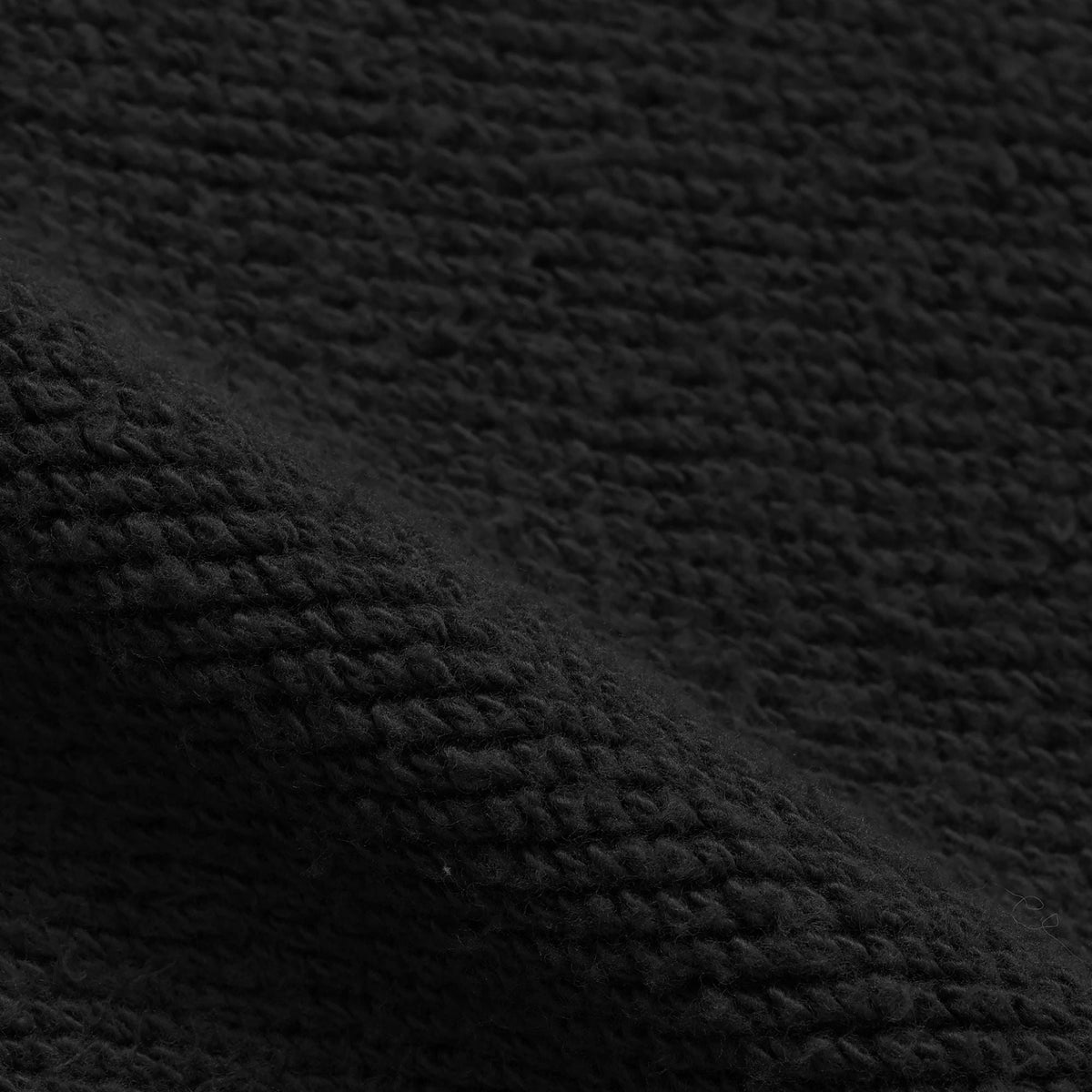 Wonder Looper Double Heavyweight French Terry Pullover Crewneck - Sumi Black