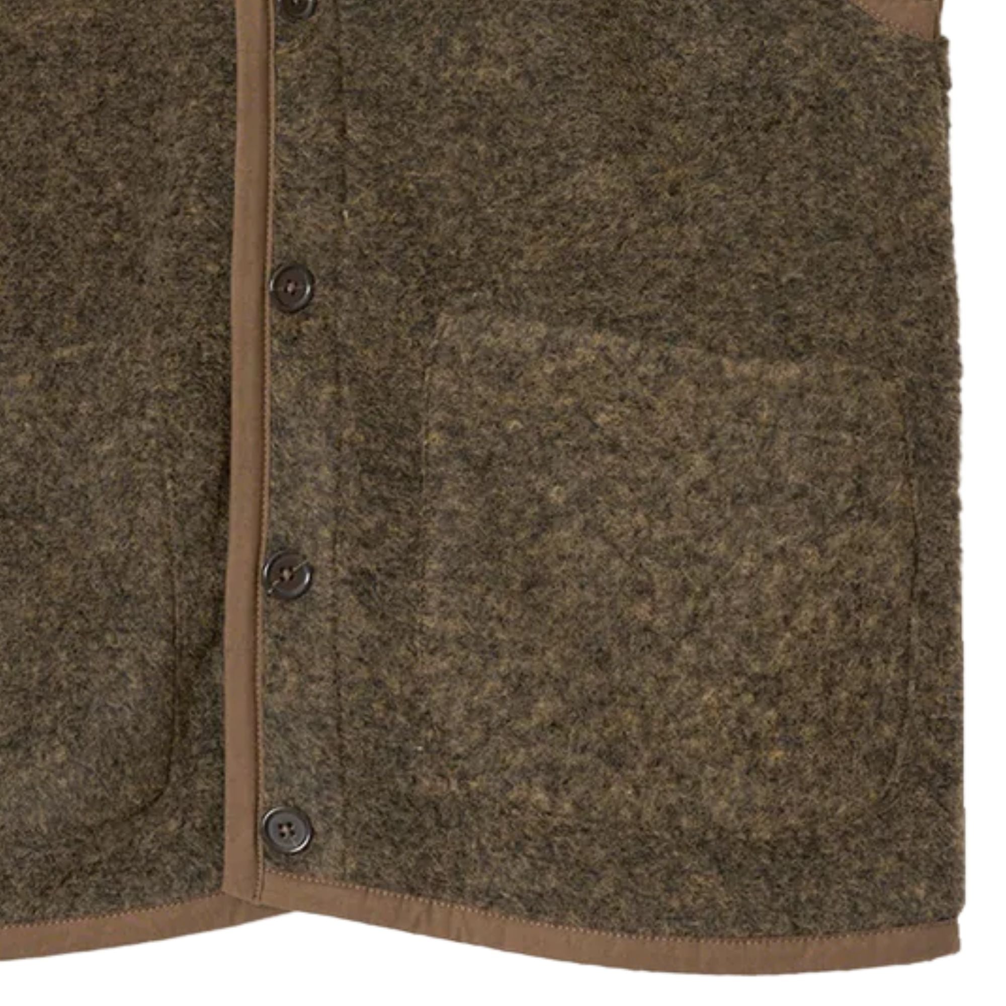 Universal Works Lancaster Gilet Bouclet Fleece - Brown