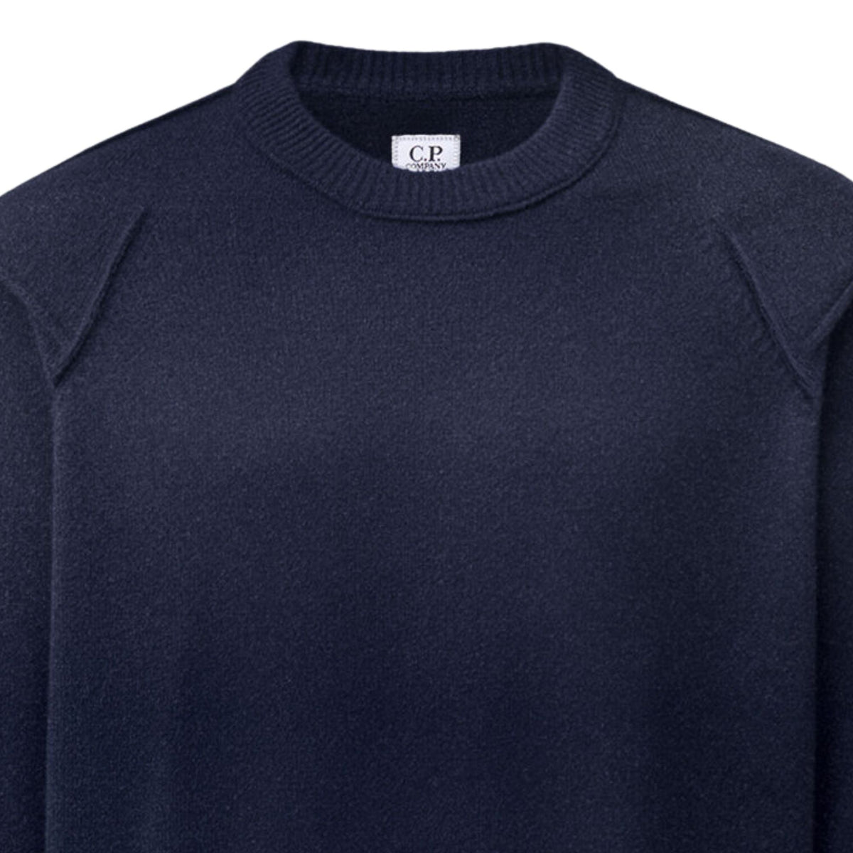 C.P Company Lambswool Lens Crewneck Sweater - Total Eclipse