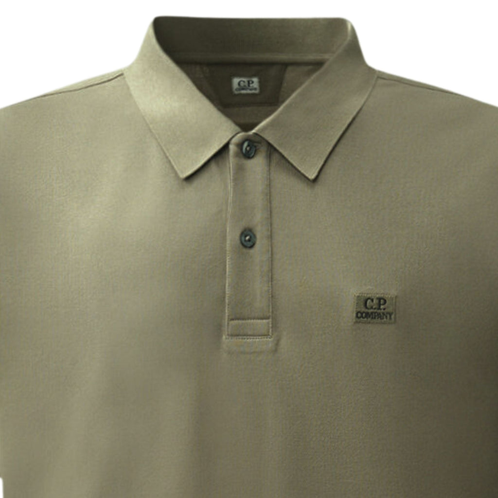 C.P Company Stretch Piquet Short Sleeve Polo - Fallen Rock