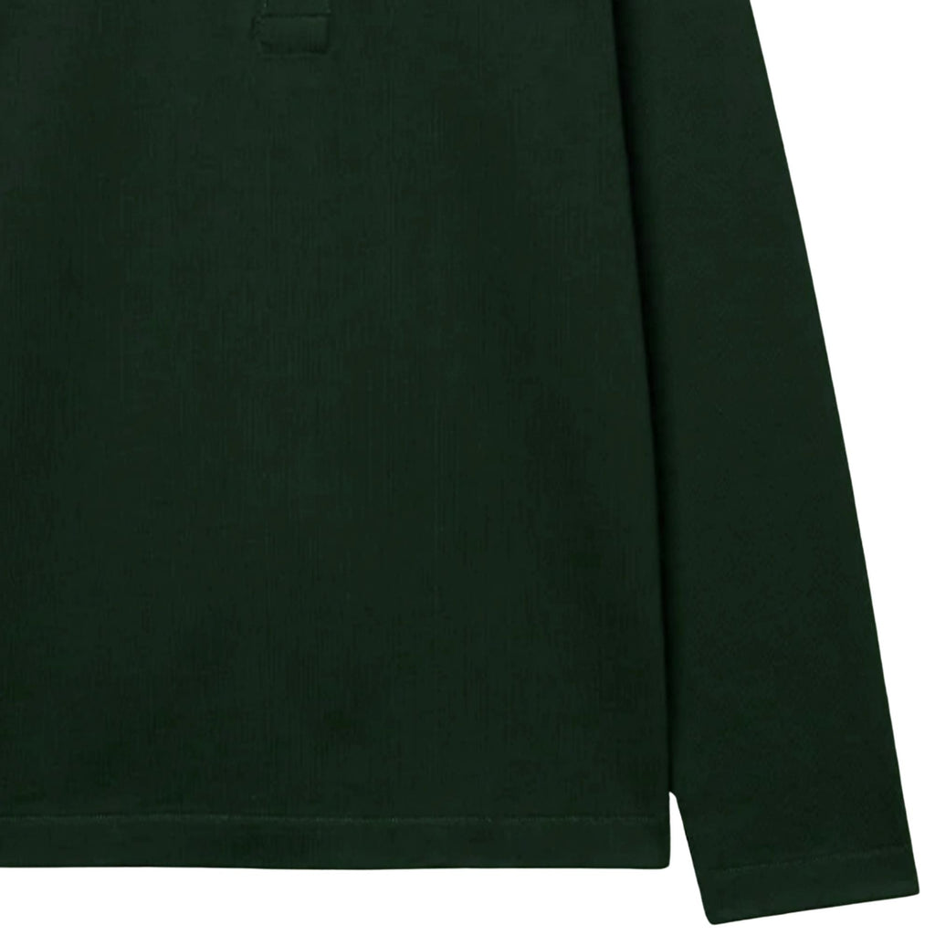 Merz b Schwanen 2MPOLO01LS Mid-Century Machine Refined Fit Polo Longsleeve - Forest