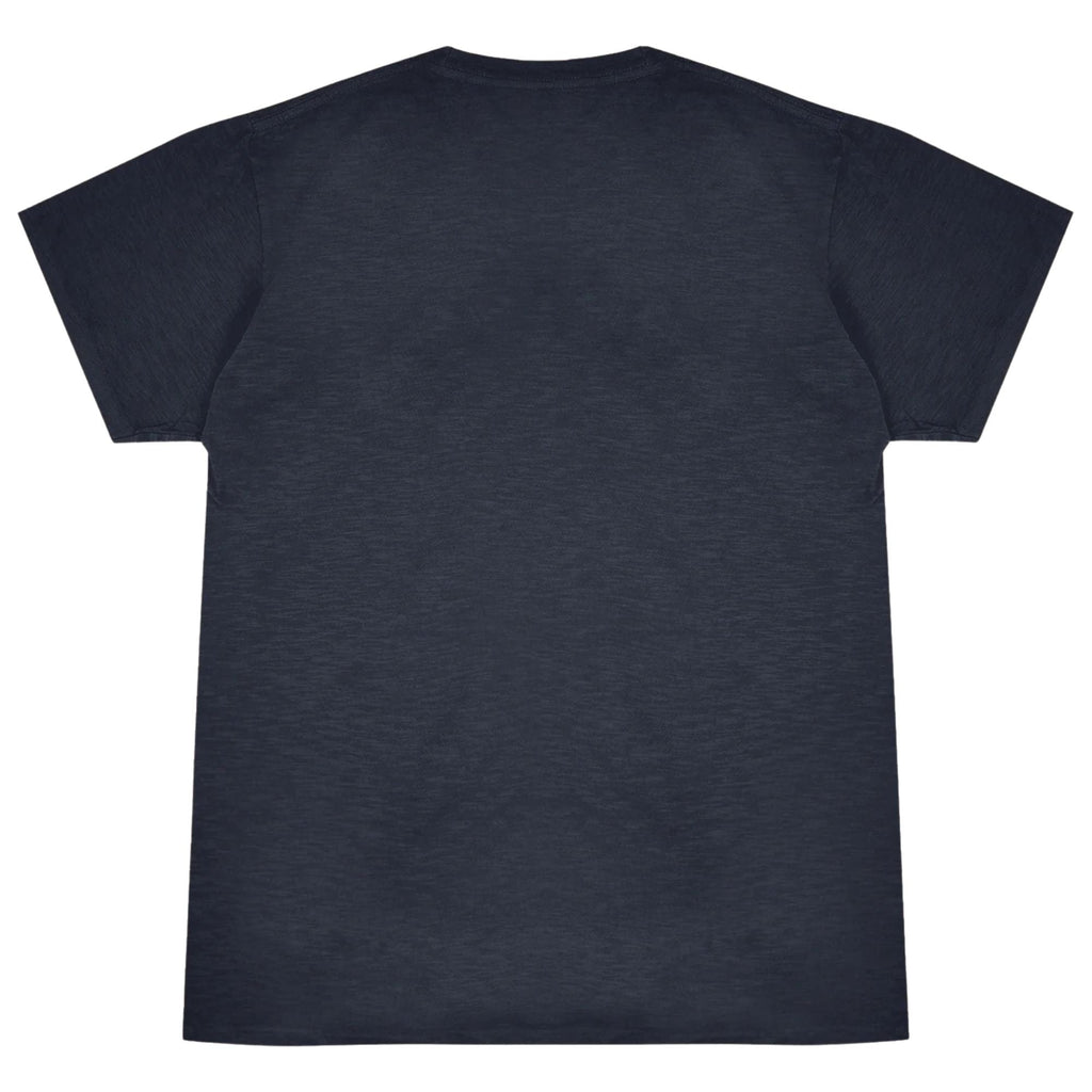 Velva Sheen Rolled Short Sleeve Crew Neck T-Shirt - Navy