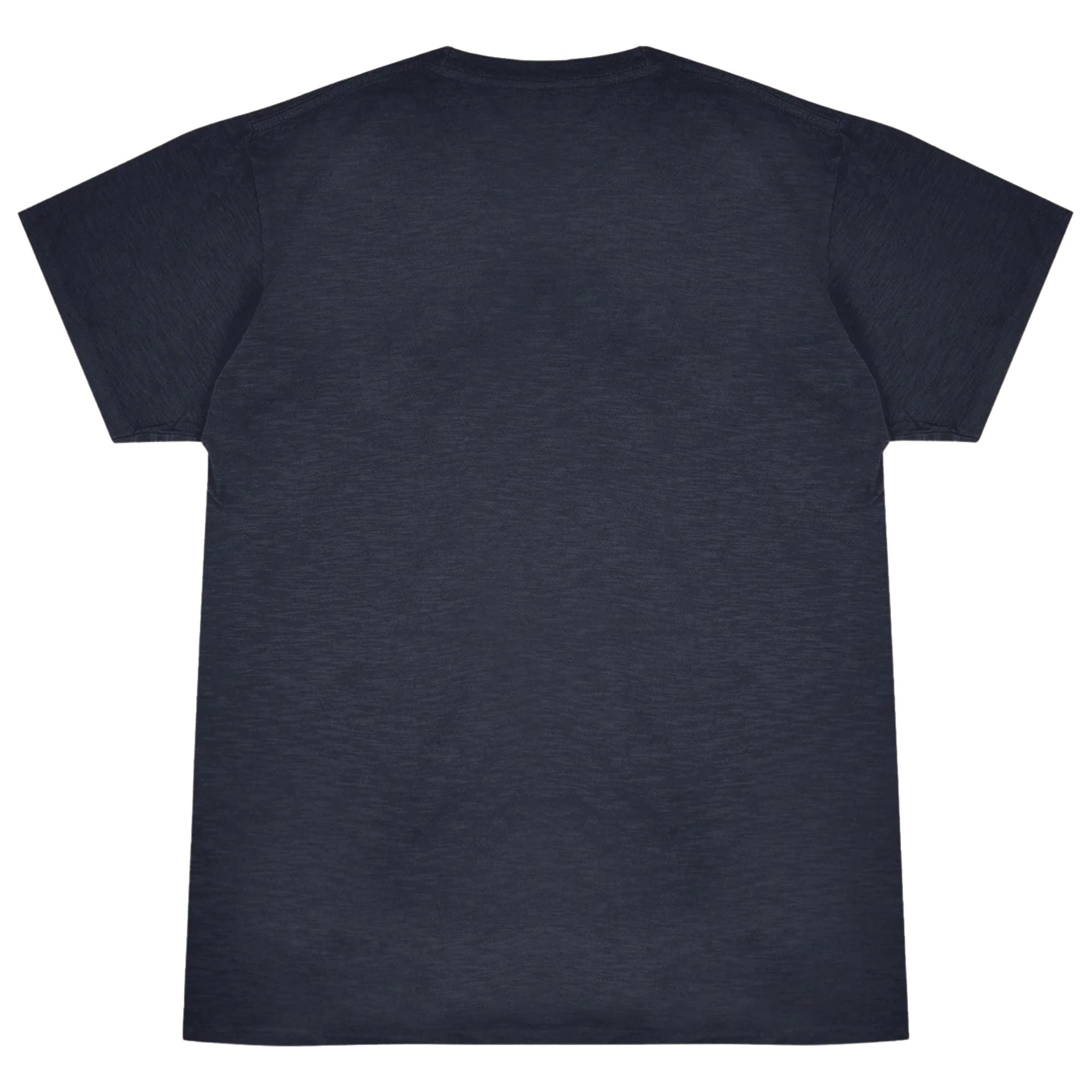Velva Sheen Rolled Short Sleeve Crew Neck T-Shirt - Navy