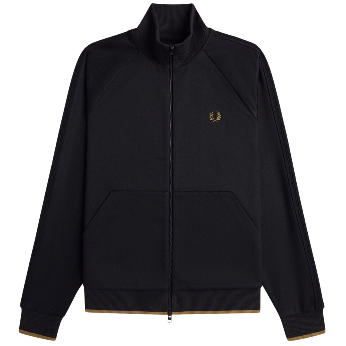 Fred Perry Cable Tape Track Jacket - Black