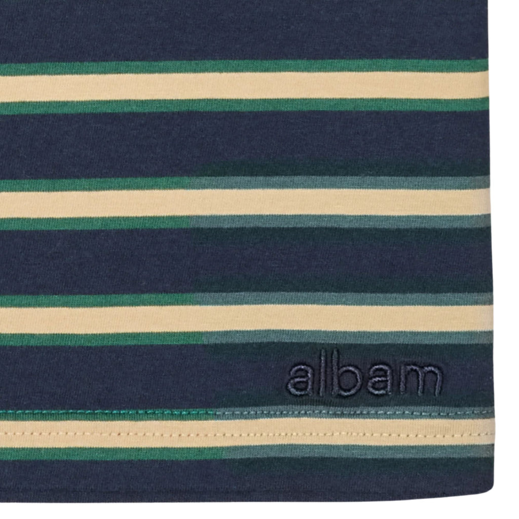 Albam Tame Stripe T-Shirt - Dark Navy
