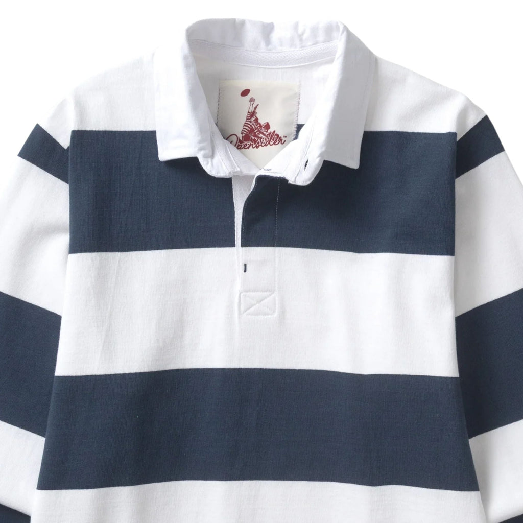 Opensider Classic Rugby Shirt - Blue Wide-Stripe
