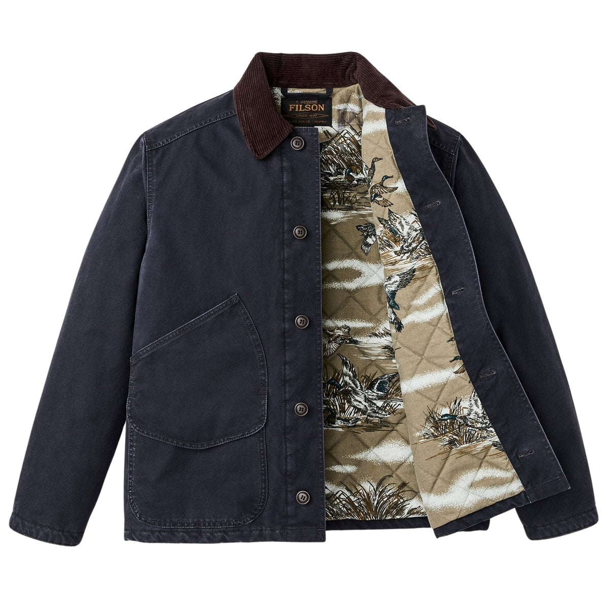 Filson Insulated Canvas Outfitter Jacket - Dark Navy