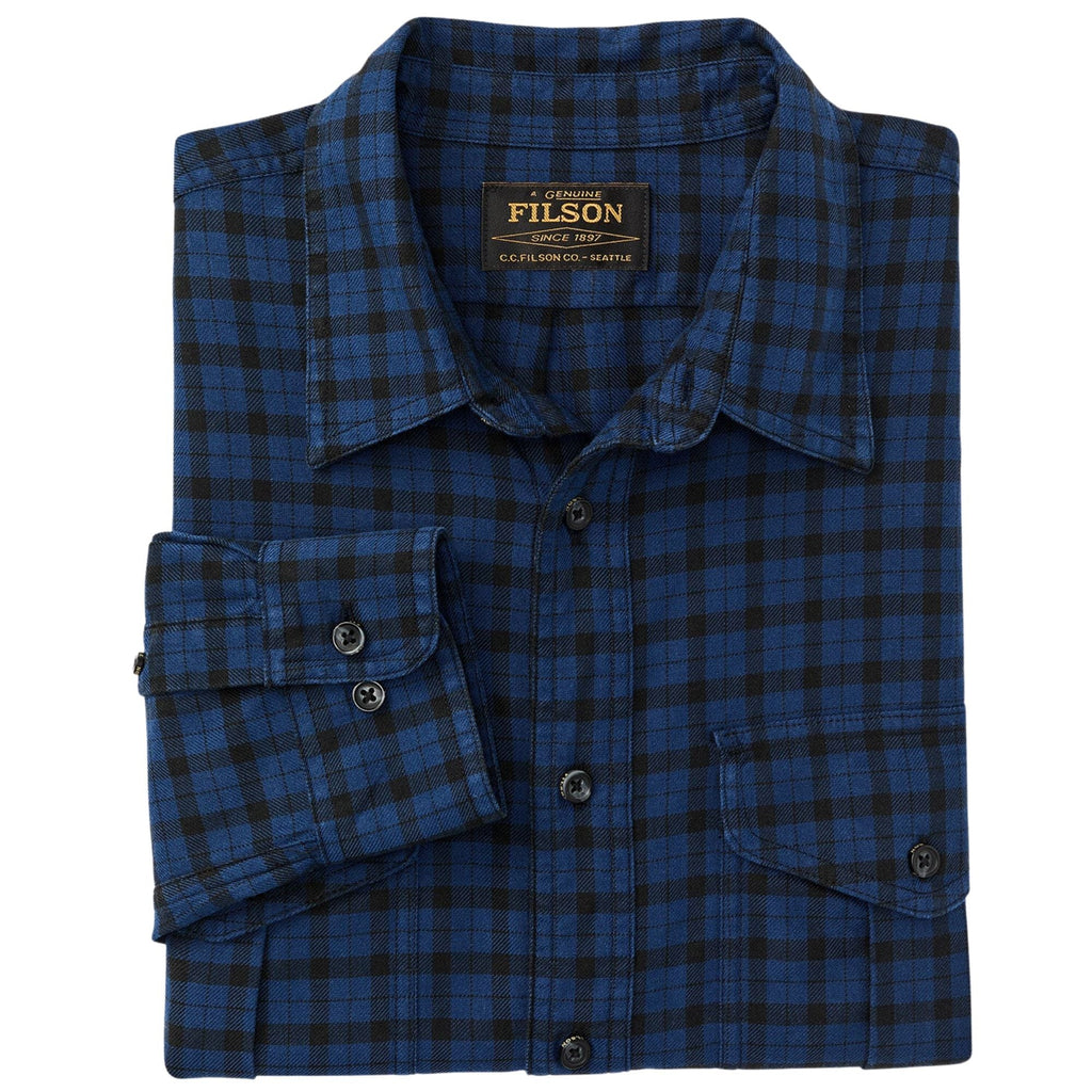 Filson Alaskan Guide Shirt - Deep Blue/Black Plaid