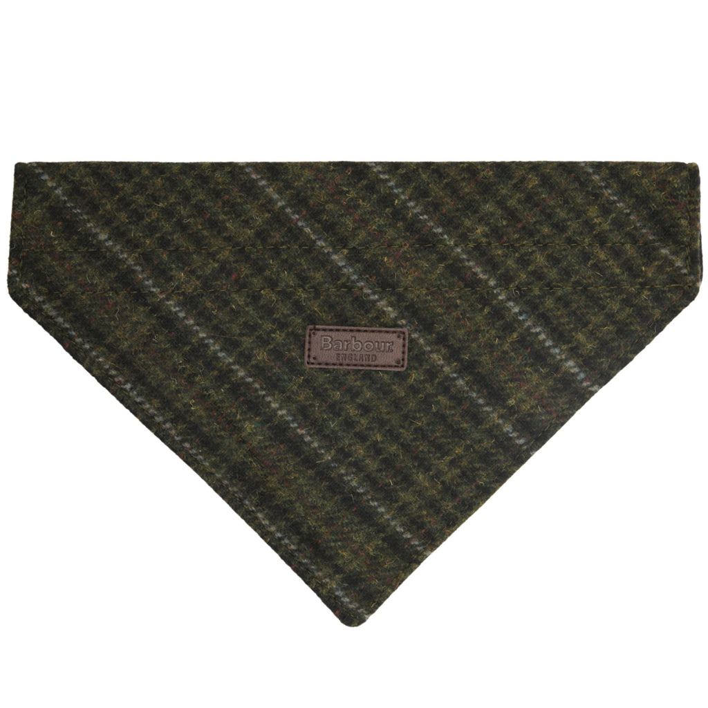 Barbour Wilkin Dog Bandana - Olive Check