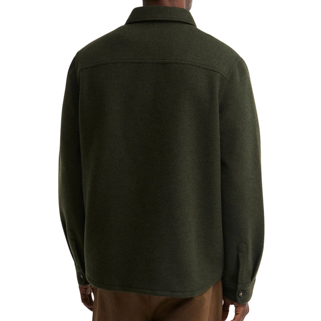 Barbour Marltown Tailored Wool Blend Overshirt - Sage