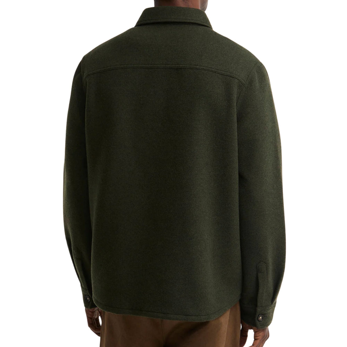 Barbour Marltown Tailored Wool Blend Overshirt - Sage