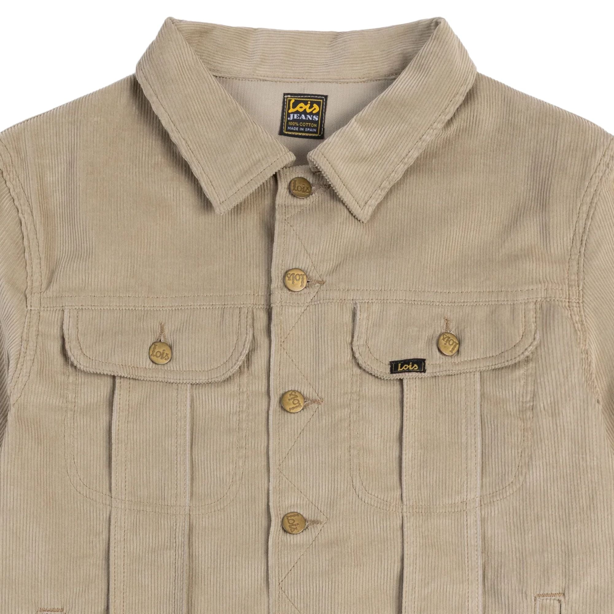 Lois Jeans The Torero Boy Vintage Corduroy Trucker - Cornstalk