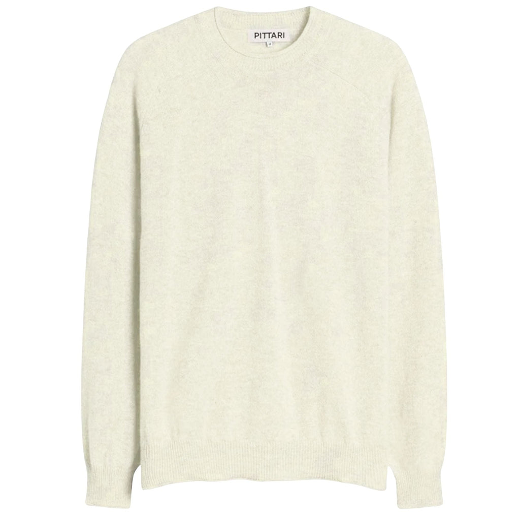 Pittari Usk Lambswool Roll Collar Jumper - Ecru