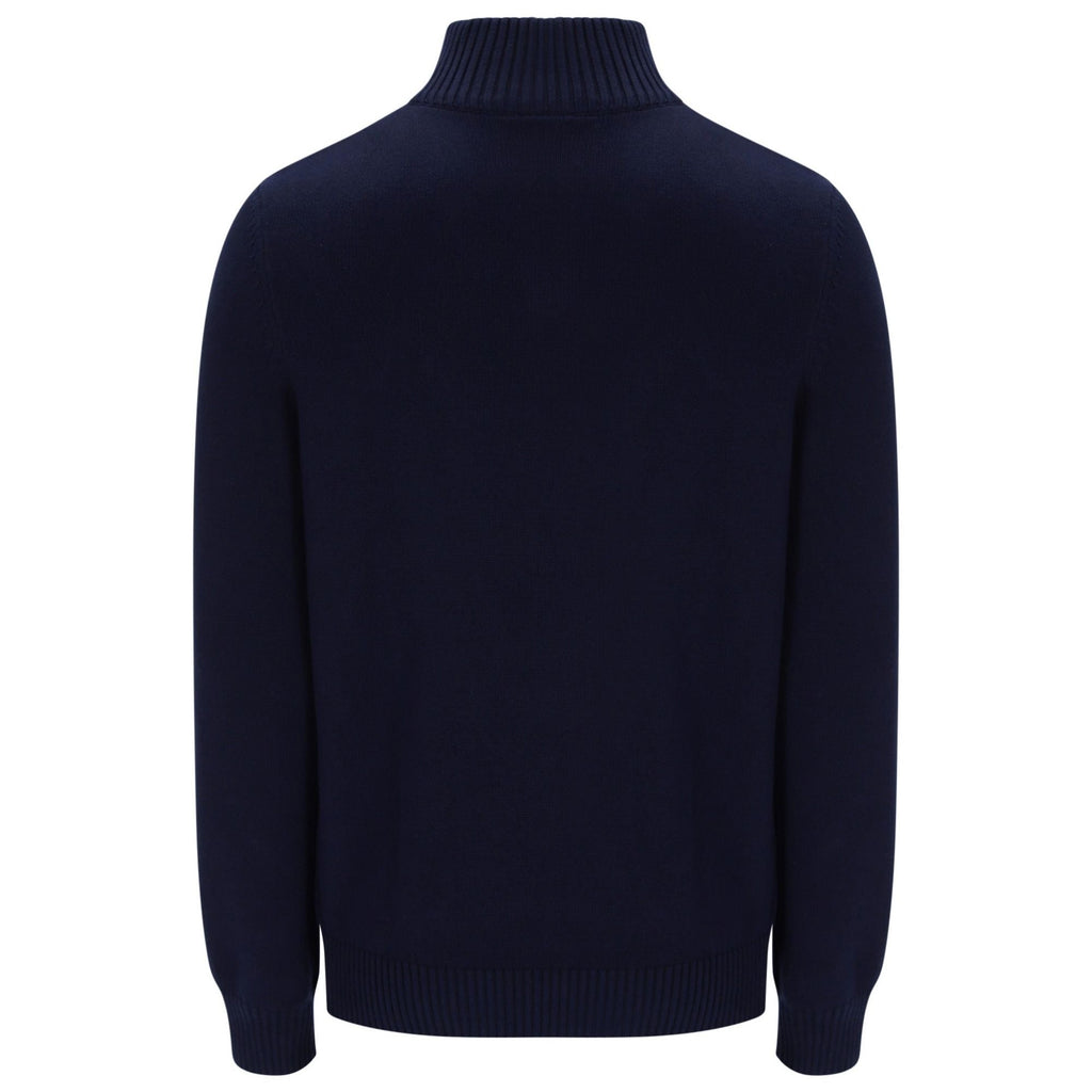 Sergio Tacchini New Dallas 1/4 Zip Knitted Top - Maritime Dallas/Peyote