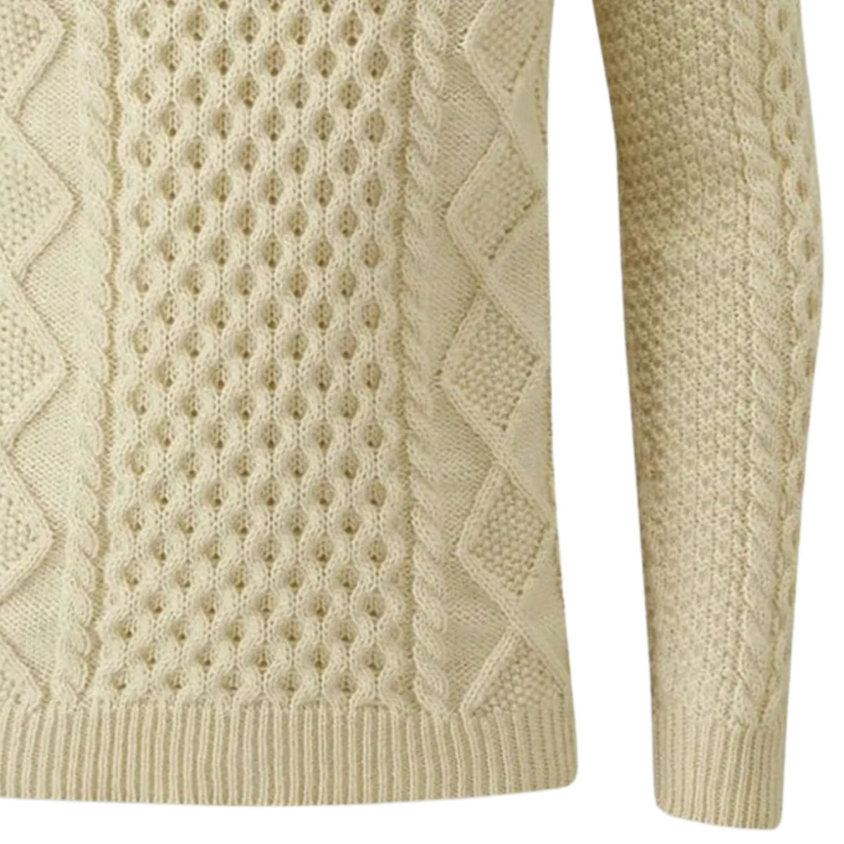 Gloverall Aran Jumper - Ecru