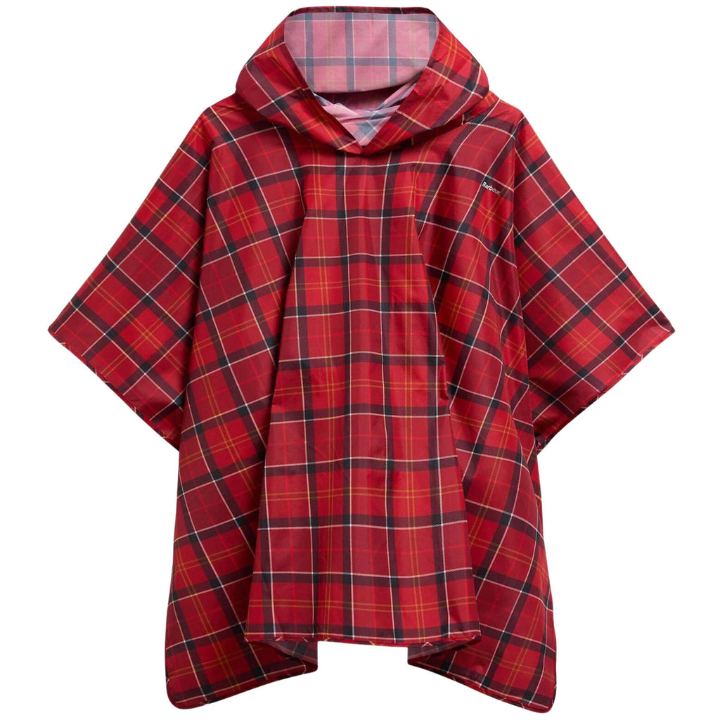 Barbour Tartan Showerproof Poncho - Cardinal Tartan