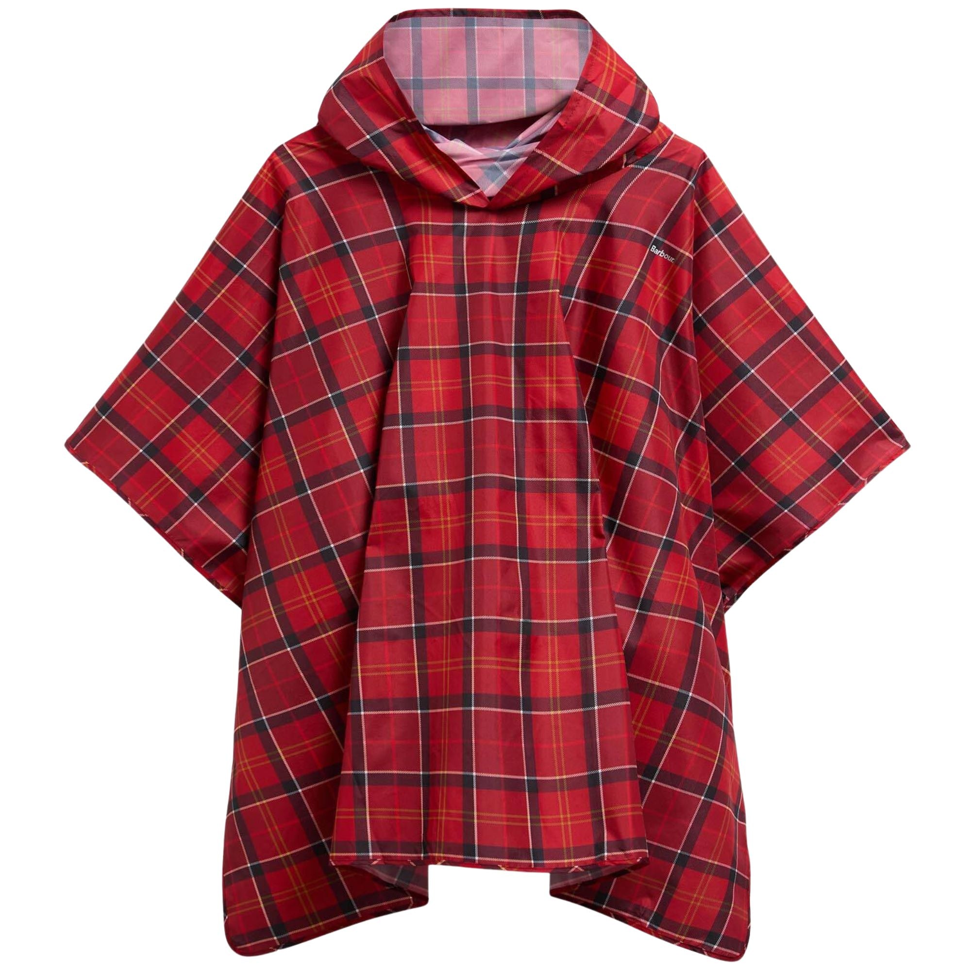 Barbour Tartan Showerproof Poncho - Cardinal Tartan