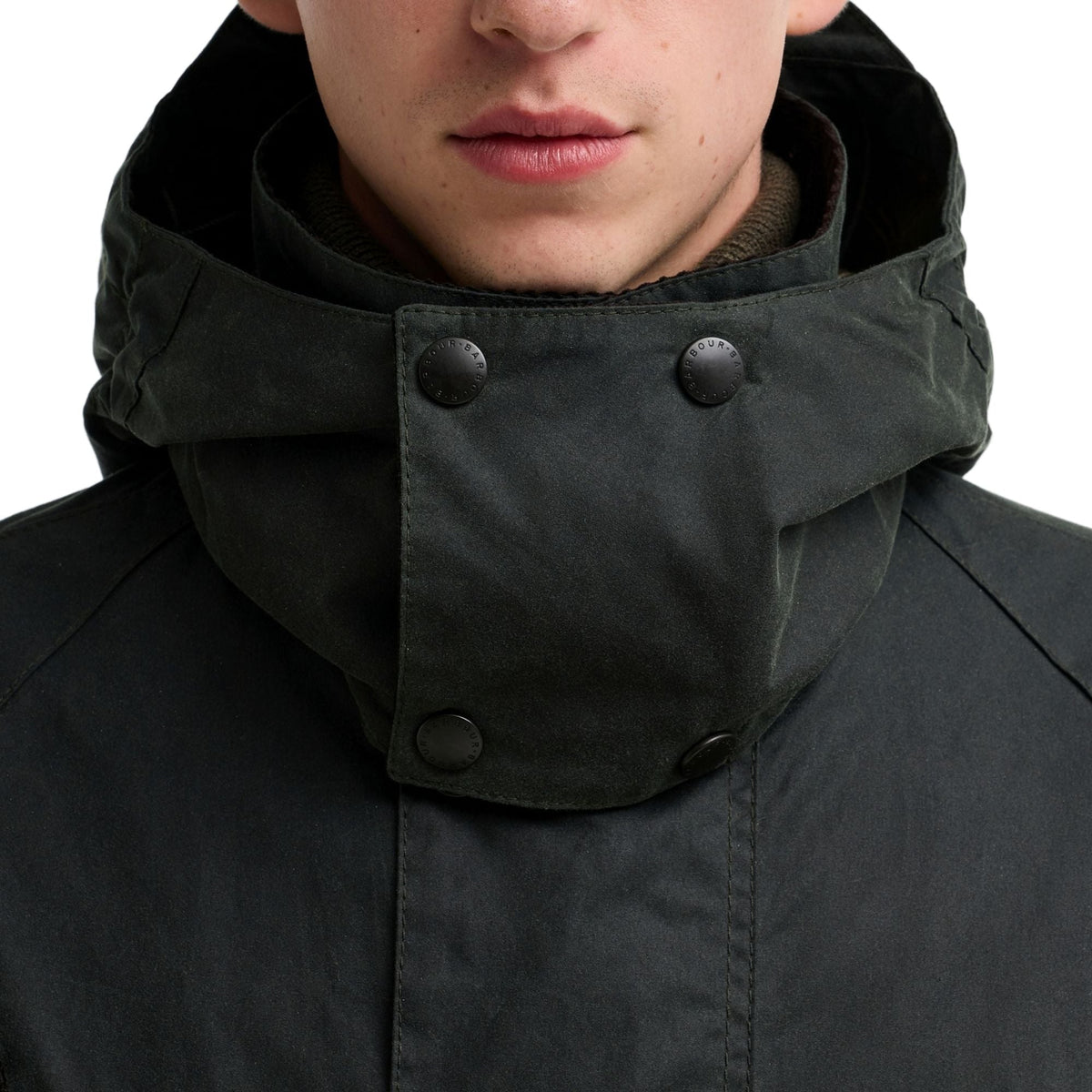 Barbour x Norbit Long Wax Jacket - Sage