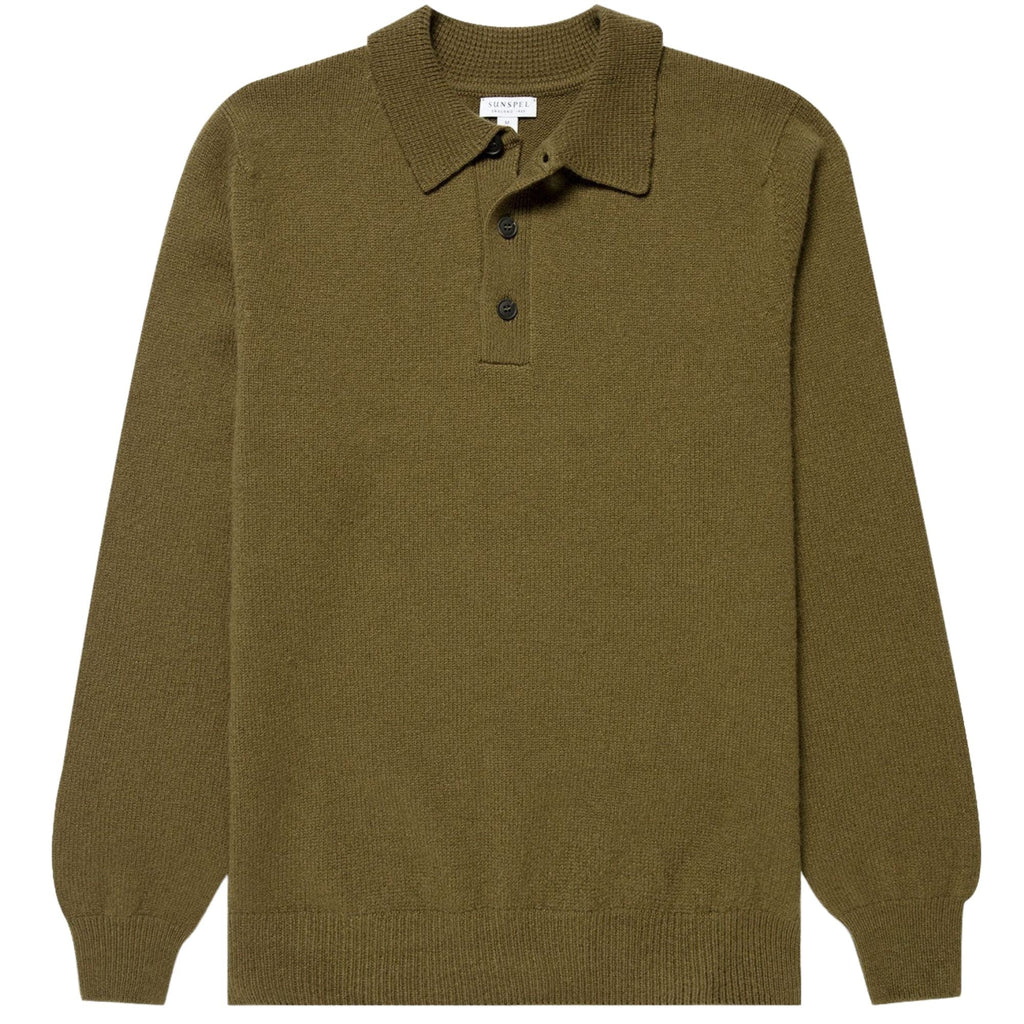 Sunspel Lambswool Polo Shirt - Uniform