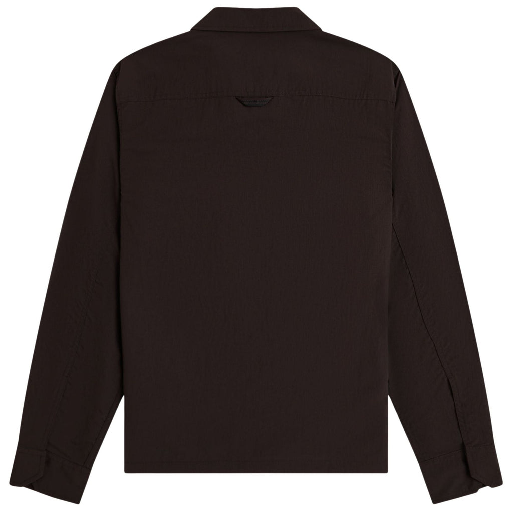 Fred Perry Ripstop Pocket Overshirt - Rich Brown