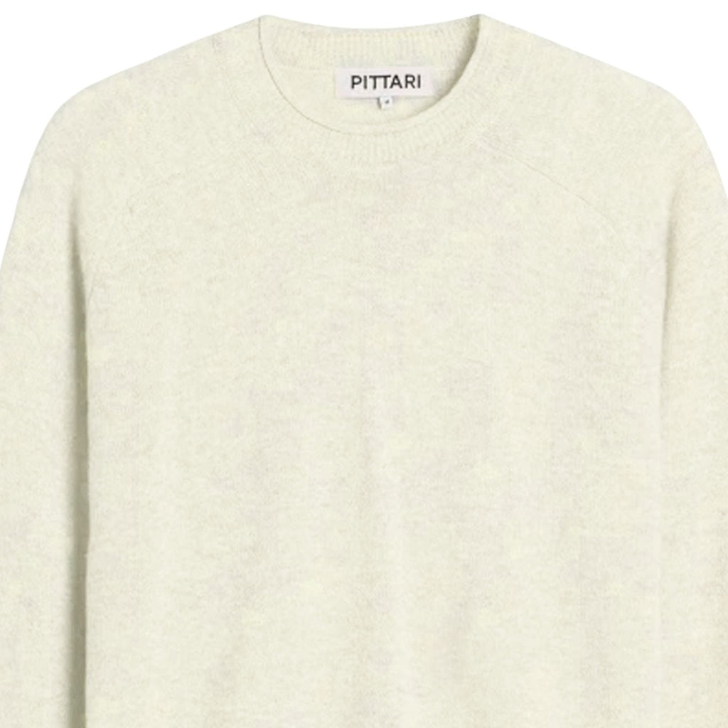 Pittari Usk Lambswool Roll Collar Jumper - Ecru