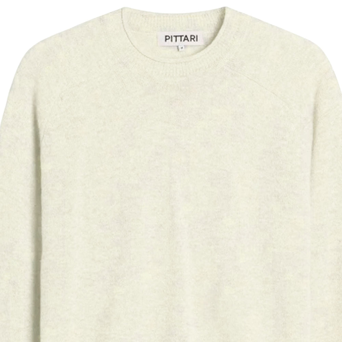 Pittari Usk Lambswool Roll Collar Jumper - Ecru