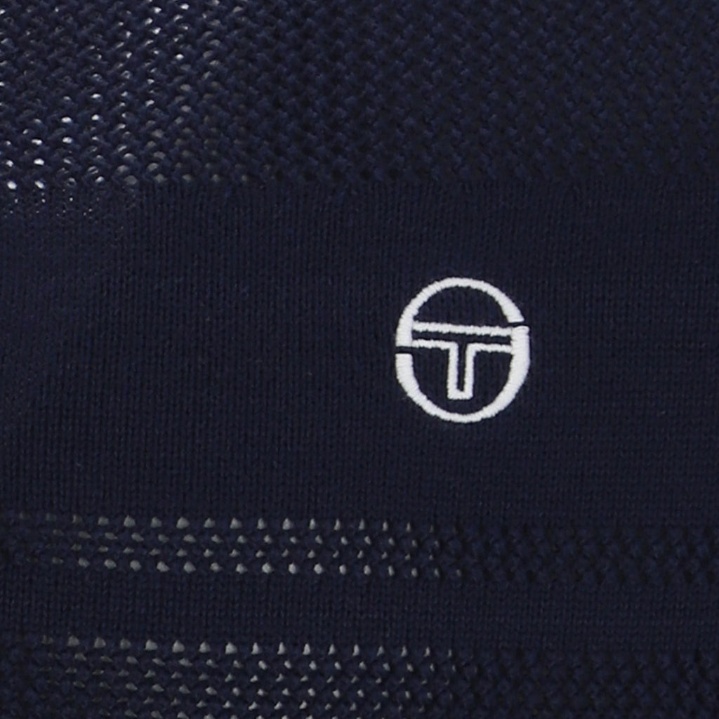 Sergio Tacchini Sabino Knit Polo Shirt - Maritime